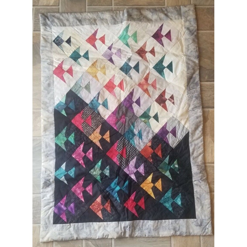 Patchwork Quilt Wall Hanging, Fish Decor nursery art